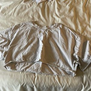 Gray balance athletica (now vitality) cropped short sleeve, oversized